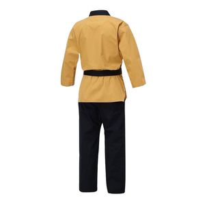 Tenue d'entraînement professionnelle de Taekwondo, Dobok blanc avec col contrasté et coutures renforcées - Product Image 3