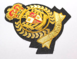 Insignias Bordadas a Mano con Hilo Metálico, Bordado de Alta Calidad en Tela Twill, Colores Personalizados, Logotipo Personalizado, Forma Personalizada, Precio Muy Bajo, OEM/ODM - Product Image 2