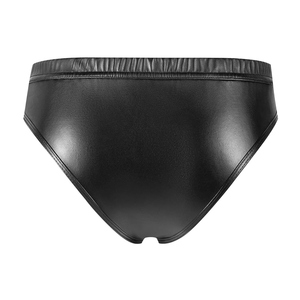 Jockstrap de Cuero para Hombre, Negro, Cintura Baja, Ropa Interior Sexy, Diseño Tentador - Product Image 5