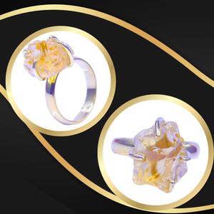Anillo Clásico de Plata de Ley 925 Chapado en Oro con Turquesa para Mujer, Joyería para Bodas - Product Image 4