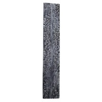 Acier Damas à motif plume de 12 pouces Ahmad Fabric, qualité industrielle, non réglable, pointe tombante, épaisseur 3 mm, pour la fabrication de couteaux