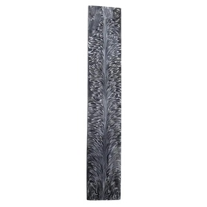Acier Damas à motif plume de 12 pouces Ahmad Fabric, qualité industrielle, non réglable, pointe tombante, épaisseur 3 mm, pour la fabrication de couteaux - Product Image 1