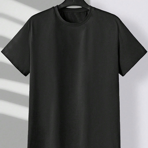 Conjunto de Dos Piezas de Camisetas y Pantalones Cortos para Hombre de Alta Calidad, Manga Corta, Estilo Urbano, Color Personalizado, Transpirable, Poliéster/Algodón - Product Image 3