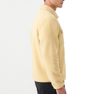 Vestes polaires personnalisées pour hommes, fermeture éclair intégrale, col rabattable, veste d'hiver pour extérieur, manteau polaire zippé pour femmes - Product Image 5