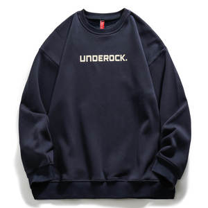 Sudaderas de Forro Polar con Cuello Redondo para Hombre, Logotipo Estampado, Personalizadas, Ecológicas, de Spandex/Poliéster 340g, Teñidas en Prenda, Forradas - Product Image 5