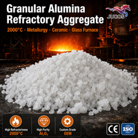 Argile réfractaire granulaire à haute réfractarité 2000°C pour la métallurgie, la céramique, le verre, les fours, vente en gros OEM
