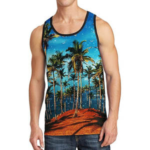 Débardeur de course personnalisé à séchage rapide en polyester, sublimation personnalisée, gilet de sport sans manches pour l'entraînement et la pêche, pour hommes - Product Image 3