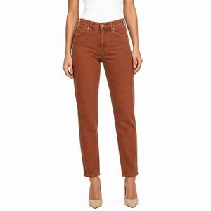 Pantalon en jean baggy oversize, vente en gros, jeans droits personnalisés pour femme, jean slim fit 2026 pour femme - Product Image 4