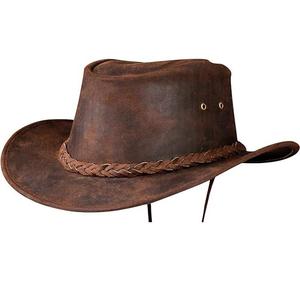 Genuine Leather <b>Western</b> Cowboy <b>Hats</b> for Men and Women New Fashion Equestrian Wear Leather - Product Image 5