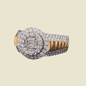 Iced Out 925 <b>Silver</b> Iced Out <b>Ring</b> Hip Hop Diamond <b>Rings</b> for <b>Men</b> Crafted with VVS Clarity Moissanite Diamond <b>Ring</b> for Sale Export - Product Image 4