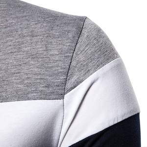 bulk polo <b>shirts</b> 100% cotton fabric contrast color full sleeve <b>t</b>-<b>shirts</b> for men stand <b>collar</b> <b>t</b> <b>shirt</b> men long sleeve <b>t</b> <b>shirt</b> - Product Image 3