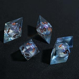 Juego de Dados de Resina Fair Play, Dados Poliédricos de Resina de Alta Precisión para Juegos de Mesa DND Profesionales, Suministro de Equipo de Juego al por Mayor - Product Image 3