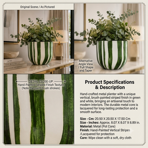 Newest Design Eco-Friendly Vintage Iron Planter Pot <b>Sticker</b> Enamel Handmade for Home and Garden Decoration Customized - Product Image 5