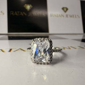Radiant Cut Engagement <b>Ring</b> Jewelry <b>for</b> Women <b>Men</b> IGI Certified Cvd HPHT Lab Grown Created Diamond 14k 18k White Gold <b>Rings</b> - Product Image 3