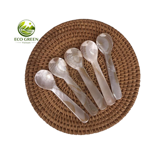 Cuchara Artesanal de Nácar con Mango de Madera, Cuchara de Concha Natural, Proveedor de Vajilla Ecológica para el Mercado de la UE y EE. UU. - Product Image 3