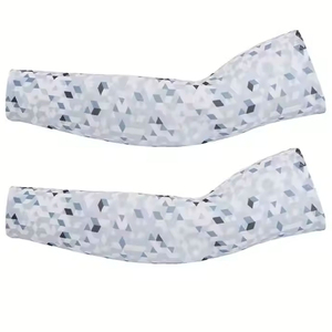 Manches de protection solaire unisexes anti-UV, rafraîchissantes, séchage rapide, écologiques, pour le sport, le cyclisme, la gym, la course à pied, les activités de plein air, 100% polyester - Product Image 6