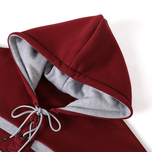 Sweat à capuche de hockey Texas Southern Maroon, sweat à capuche de hockey personnalisé, bordeaux, lettres grecques brodées, coton molletonné unisexe - Product Image 5