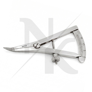Caliper Angled 3.5 Inch German Stainless Steel Manual Small Bone Mapping Measuring Instrument 0-20mm Degree Gauges Jewelry <b>Tools</b> - Product Image 2