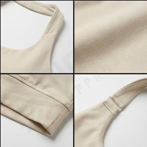 Veste d'entraînement légère demi-fermeture éclair athlétique pour femmes pour l'automne avec des trous pour les pouces Logo avant pour le soutien-gorge de Sport Yoga Fitness - Product Image 4