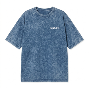 Camiseta lisa para mujer con efecto acid wash, personalizable, de manga corta, cuello redondo, estilo casual y urbano. - Product Image 3