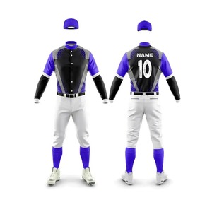 Hot Selling Men's High Quality Breathable Sportswear <b>Baseball</b> Uniform Set Wholesale Price Adults' Base <b>Ball</b> Uniform - Product Image 6