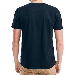 เสื้อยืดคอกลมแขนสั้นสีน้ำตาลล้วนสำหรับผู้ชาย ผ้าฝ้ายทรงปกติ สไตล์ลำลอง ผ้าเจอร์ซีย์ถัก ไซส์ใหญ่สำหรับผู้ใหญ่ เป็นมิตรกับสิ่งแวดล้อม - Product Image 3