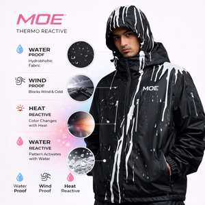Custom Color Changing <b>Men's</b> Reflective Thermoreactive <b>Jacket</b> Reactive Windbreaker Thermochromic Color Change <b>jacket</b> for <b>men</b> - Product Image 2