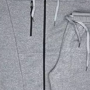 Conjunto Deportivo Clásico para Hombre, Otoño Invierno, Informal, Sólido, Sudadera con Capucha de Manga Larga, Pantalones Jogger a Juego, Dos Piezas, 100% - Product Image 5