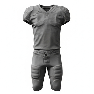 Uniforme de fútbol americano de malla resistente al por mayor, camiseta de gridiron en blanco, pantalones de compresión de alta resistencia para partidos, venta directa de fábrica - Product Image 1
