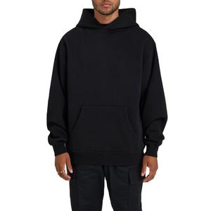 เสื้อฮู้ดดี้ทรงหลวมแบบกำหนดเอง ผ้าฝ้ายขัดเงา เฟรนช์เทอร์รี่ 500 GSM ทรงบ็อกซี่ หนานุ่ม น้ำหนักมาก สำหรับผู้ชาย - Product Image 1