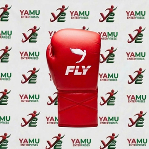 นวมชกมวย FLY สีแดง ดีไซน์โค้ง สำหรับฝึกซ้อมระดับมืออาชีพ อุปกรณ์สำหรับการฝึกซ้อมและการต่อสู้สำหรับผู้ใหญ่ นวมชกมวย FLY สีแดง - Product Image 2