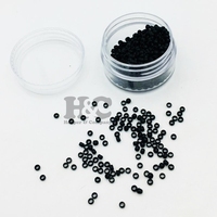 Kit d'extensions capillaires avec micro-anneaux colorés de 2 mm, perles nano, pinces à kératine, 100 perles de qualité chirurgicale en acier inoxydable pour usage en salon de coiffure