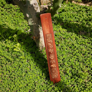 Porta Incienso de Madera Hecho a Mano y Personalizado para Hogares, Templos, Uso Festivo y de Aromaterapia, Bandeja Moderna para Incienso - Product Image 3