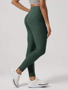 Leggings Deportivos Casuales de Alta Calidad para Mujer, con Bolsillo para Teléfono, Elásticos, de Cintura Alta, para Yoga, Gimnasio, Antibacterianos, con Logotipo Personalizado - Product Image 3