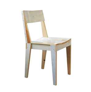 Chaise de salle à manger en teck recyclé avec finition peinte rustique, meubles en bois durables faits à la main pour café et hôtel - Product Image 4