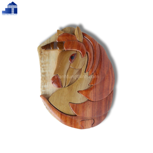Handmade Wooden Sunflower Wall Decoration Carved Flower Shape Home Decor - Product Image 4