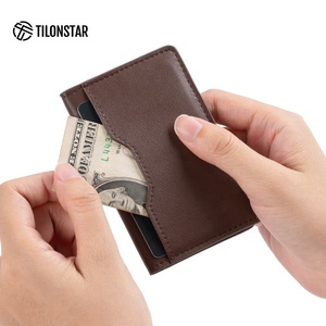 TILONSTAR TVW103 Vintage Lightweight Compact Leather ID Bank Credit Slim Wallet Premium Sublimation <b>Card</b> Holder - Product Image 6