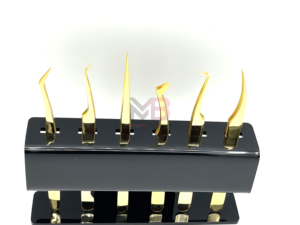 แหนบติดขนตา Gold Diamond Grip แหนบติดขนตาขายดี แหนบติดขนตาแบบกำหนดเอง อุปกรณ์เสริมความงาม - Product Image 2