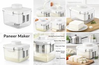 FLORAL INTERNATIONAL Presse à Fromage Manuelle Portable en Plastique, Boîte à Filtre pour Yaourt, Presse à Tofu, Contenant Sans BPA, Écologique