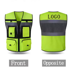 Gilet de sécurité sans manches de qualité supérieure, gilet de sécurité très vendu, vêtements de travail, gilet de sécurité pour adulte avec poches - Product Image 5