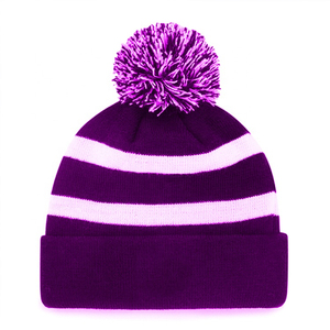 Premium Chunky Cable Knit Bobble Pom Pom <b>Beanie</b> Warm Winter Hat Soft <b>Fleece</b> Lined Bobble Pom Pom <b>Beanie</b> Faux Fur Skull Cap - Product Image 4