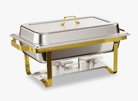 Ensemble de réchauds de buffet haut de gamme 8QT en acier inoxydable 304, double, pour restaurants et événements, au meilleur prix
