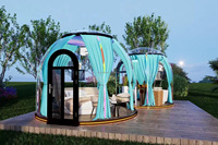 Domo Geodésico de Lujo para Glamping, Tipo Iglú, para 4 Estaciones, de 3m, 4m, 5m y 6m, para Hotel o Casa, en Venta