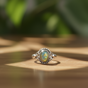 2.6 Gram <b>Labradorite</b> <b>Ring</b> Elegant and Stylish Accessory - Product Image 3