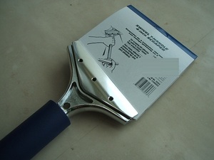 Grattoir à sol robuste de 4 pouces avec poignée pivotante, lame en acier inoxydable, outil de travail des métaux - Product Image 4