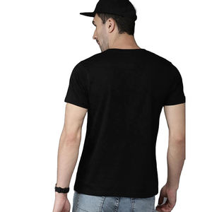 เสื้อยืดกีฬาผู้ชายสีดำแบบสั่งทำพิเศษ แขนสั้น สำหรับฝึกซ้อมและทีมกีฬา - Product Image 2