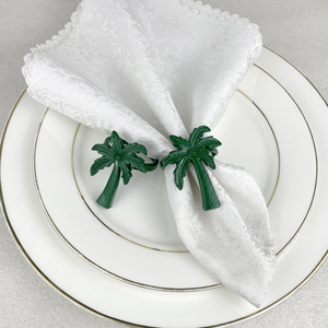 Anillos para servilletas de aluminio con textura de cocotero que añaden una estética profesional de calidad de restaurante a la comida en casa y reuniones especiales. - Product Image 3