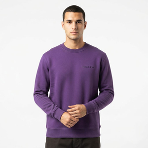 Sudadera de Algodón de Alta Calidad, Talla Regular, Personalizada con Bordado, Sudadera de Cuello Redondo para Hombre - Product Image 2