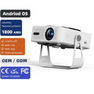 Mini Proyector Portátil Android 4K 3D 1080P Full HD para Cine en Casa 2026 con Netflix, Altavoz, Corrección Trapezoidal Automática, Bajo Costo, Europa AUN A005 - Product Image 1