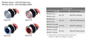 Interrupteur à bouton poussoir LED - Product Image 6